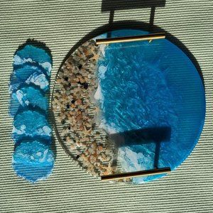 Epoxy art items and candles